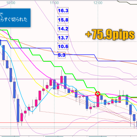 合計+100pips